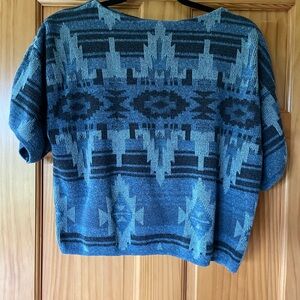 Ralph Lauren Blue and Navy Knit Sweater